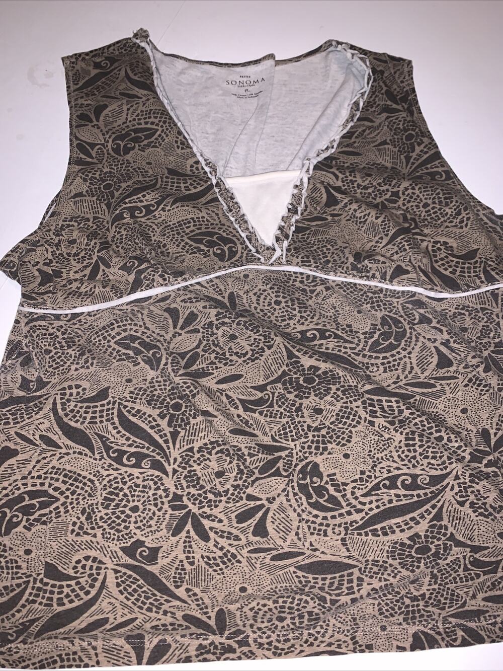 Sonoma PL Womens Tank top blouse shirt